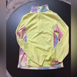 Danskin Kids Swim Rashguard - Yellow and Multicolor